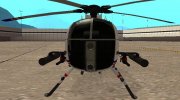 AH 6J Little Bird GBS News Chopper Nuclear Strike для GTA San Andreas миниатюра 3