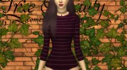 Laura Bodysuit para Sims 4 miniatura 3