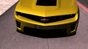 Chevrolet Camaro ZL1 для GTA San Andreas миниатюра 4