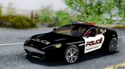 Aston Martin Vanquish Police Version (IVF) для GTA San Andreas миниатюра 2