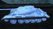 Шкурка для Т-54 Chrome (Metallic Silver) para World Of Tanks miniatura 2