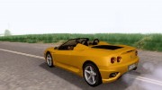 Ferrari 360 Spider для GTA San Andreas миниатюра 2