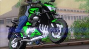 Kawasaki Z800 Monster Energy para GTA San Andreas miniatura 6