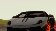Lamborghini Gallardo LP570-4 2012 Spyder Performante Superleggera для GTA San Andreas миниатюра 6