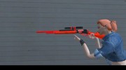 Rifle black and red для GTA San Andreas миниатюра 4