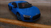 2018 Audi R8 V10 Plus для GTA San Andreas миниатюра 1
