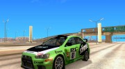 Mitsubishi Lancer Evolution X Rally для GTA San Andreas миниатюра 1