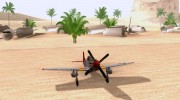 P51D Mustang Red Tails для GTA San Andreas миниатюра 4