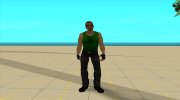 Postal dude в темно-зеленой майке for GTA San Andreas miniature 3