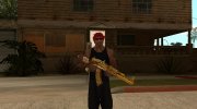 AK47 Gold Dragon для GTA San Andreas миниатюра 1