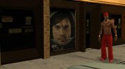 Граффити - портрет Антона Чигура для GTA San Andreas миниатюра 1