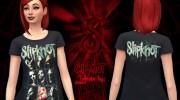 SlipKnoT TShirts для Sims 4 миниатюра 5