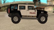 Hummer H3 Police for GTA San Andreas miniature 4