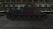 Контурные зоны пробития T-25 for World Of Tanks miniature 5