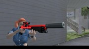 Chromegun black and red для GTA San Andreas миниатюра 1