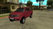 УАЗ Пикап, 2018, сток para GTA San Andreas miniatura 1