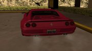 Ferrari F355 Berlinetta для GTA San Andreas миниатюра 4