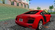 Audi R8 2007 for GTA Vice City miniature 6