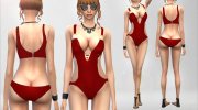 SunCity Swimsuit для Sims 4 миниатюра 3