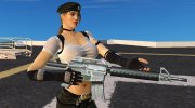 Sonya Blade from Mortal Kombat vs DC для GTA San Andreas миниатюра 2