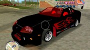 Toyota Supra Black para GTA Vice City miniatura 1