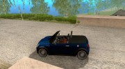 Mini Cooper S Cabrio for GTA San Andreas miniature 2