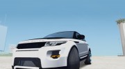 Land Rover Range Rover Evoque 2012 для GTA San Andreas миниатюра 7