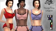 Young Time Lingerie для Sims 4 миниатюра 1