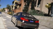 2018 BMW 540i G30 для GTA 5 миниатюра 3
