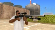 White Chrome Sniper Rifle for GTA San Andreas miniature 1