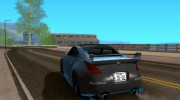 Nissan 350z Tuned для GTA San Andreas миниатюра 3