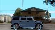 Hummer H2 Diablo para GTA San Andreas miniatura 5