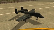 A-10 Warthog для GTA San Andreas миниатюра 4
