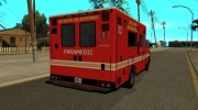 LSFD Ambulance из GTA V для GTA San Andreas миниатюра 2