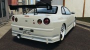 Nissan Skyline GT-R R34 for GTA 4 miniature 3