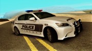 Lexus GS350 F Sport Series IV Police 2013 for GTA San Andreas miniature 2