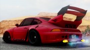 Porsche 993 GT2 RWB GARUDA для GTA San Andreas миниатюра 6