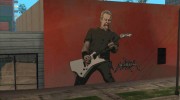 James Hetfield Metallica Art Wall para GTA San Andreas miniatura 1
