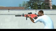 M4 black and red для GTA San Andreas миниатюра 3