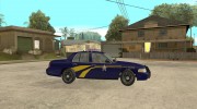 Ford Crown Victoria Orgeon Police для GTA San Andreas миниатюра 5