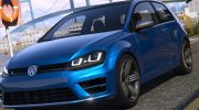 Volkswagen Golf VII R 2017 for GTA 5 miniature 1