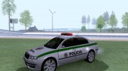Skoda Superb POLICIA para GTA San Andreas miniatura 1