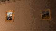 Качественные картины во всех интерьерах для GTA San Andreas миниатюра 7