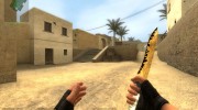 Extravagance Knife , Gold white & black for Counter-Strike Source miniature 1