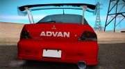 Mitsubishi Lancer Turkis Drift Advan para GTA San Andreas miniatura 5
