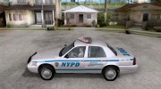 Ford Crown Victoria NYPD Police para GTA San Andreas miniatura 2