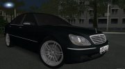 Mercedes-Benz W220 S600 для GTA San Andreas миниатюра 2