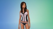 Lace Detail Bustier Set para Sims 4 miniatura 5