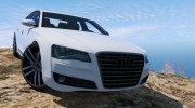 Audi A8 v1.1 для GTA 5 миниатюра 4