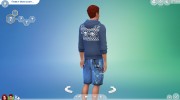 Мужские шорты для Sims 4 миниатюра 4